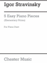 5 easy Pieces for piano 4 hands right hand easy