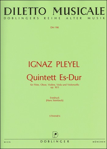 Quintett op.10,3 für Flöte, Oboe, und Streichtrio,    Stimmen