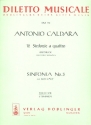 Sinfonia Nr.3 a quattro fr Violine I, Violine II, Viola und Cello Partitur