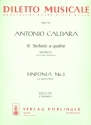 Sinfonia Nr.3 a quattro fr Violine I, Violine II, Viola und Cello Partitur
