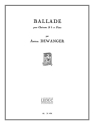 Ballade op.88 pour clarinette et piano