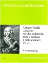 Concerto g-Moll PV411 für 2 Violoncelli, Streicher und Bc für 2 Violoncelli und Klavier