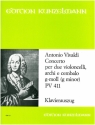 Concerto g-Moll PV411 fr 2 Violoncelli, Streicher und Bc Klavierauszug