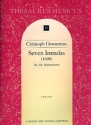 7 Intradas (1608) for 6 instruments, 6 scores