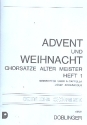 Chorstze alter Meister - Advent und Weihnacht Band 1 fr gem Chor a cappella Partitur