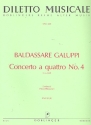 Concerto a quattro c-Moll Nr.4 fr Streicher Partitur