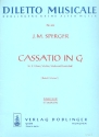 Cassatio G-Dur fr 2 Hrner, Violine, Viola und Kontrabass Partitur