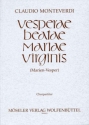 Vesperae beatae mariae virginis Chorpartitur