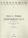 Divertimento ber ein ungarisches Lied in D fr 4 Blockflten (SSAA) und Klavier,     Partitur (= Klavier)