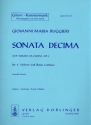 Sonata decima aus 'Sonate da chiesa op.3' fr 2 Violinen, Violoncello und Gitarre