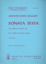 Sonata sesta aus 'Sonate da chiesa op.3' fr 2 Violinen, Violoncello und Gitarre