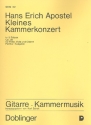 Kleines Kammerkonzert op.38 fr Flte, Viola und Gitarre Partitur