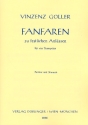 Fanfaren zu festlichen Anlssen fr 4 Trompeten Partitur und Stimmen