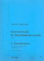 2. Divertimento Heft 3 Kammermusik fr Blechblasinstrumente Partitur und Stimmen