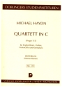 Quartett in C-Dur Perger 115 fr Englischhorn, Violine, Violoncello und Kontrabass Studienpartitur