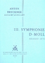 Sinfonie d-Moll Nr.3 Adagio - 2.Fassung von 1876  Studienpartitur