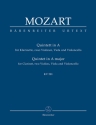 Quintett A-Dur KV581 für Klarinette und Streichquartett Studienpartitur