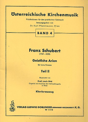 Geistliche Arien Band 2 fr hohe Singstimme und Klavier