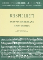 Zar und Zimmermann von Albert Lortzing Die Oper Beispielheft