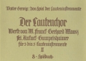 Das Spiel der Lauteninstrumente 8 Der Lautenchor 2 Spielbuch