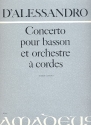 Concerto pour basson et orchestre a cordes pour basson et piano