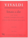 Sonata a due a-Moll für Flöte, Fagott und Bc Partitur und Stimmen