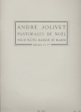 Pastorales de noel pour flte, basson et harpe parties