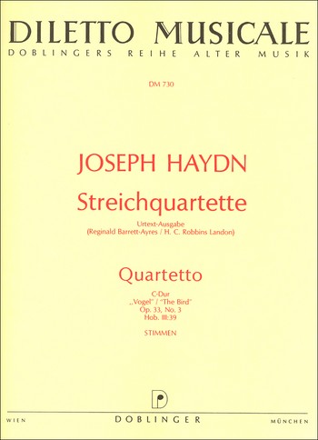 Streichquartett C-Dur op.33,3 Hob.III:39 Stimmen