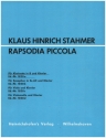 Rapsodia piccola fr Klarinette in B und Klavier Partitur und 1 Stimme