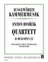 Quartett D-Dur op.23 fr Klavier und Streichtrio Stimmen