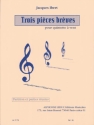 3 pièces brèves pour flûte, hautbois, clarinette, cor, basson partition et parties
