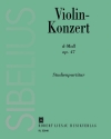 Konzert d-Moll op.47 für Violine und Orchester Studienpartitur