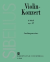 Konzert d-Moll op.47 fr Violine und Orchester Studienpartitur