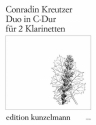 Duo C-Dur für 2 Klarinetten Stimmen