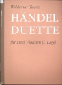 Hndel-Duette fr 2 Violinen (1. Lage) Spielpartitur