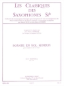 Sonate sol mineur pour saxophone et piano