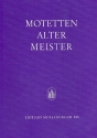 Motetten alter Meister fr gem Chor a cappella Partitur