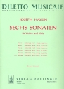 Sonate C-Dur Hob.V:6 fr Violine und Viola Stimmen