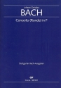 Konzert F-Dur fr Orgel manualiter und Streicher Partitur