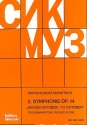 Sinfonie Nr.2 op.14 für Orchester Studienpartitur