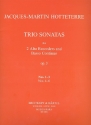 Triosonaten op.3 Band 1 (Nr.1-3) fr 2 Altblockflten und Bc