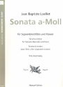 Sonata a-Moll fr Sopranblock- flte und Klavier Partitur und Stimme