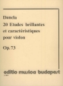 20 tudes brillantes et caracteristiques op.73 pour violon