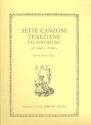 7 canzoni veneziane del 18. secolo per voce e chitarra