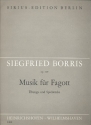 Musik fr Fagott op.119 - bungs- und Spielstcke fr Fagott