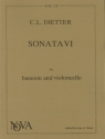 Sonata no.6 for bassoon and violoncello score