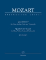 Quartett F-Dur KV370  fr Oboe und Streichtrio Studienpartitur