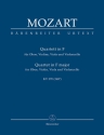 Quartett F-Dur KV370 fr Oboe und Streichtrio Studienpartitur