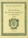 Italienische Diminutionslehre Band 1 Ricercate, Passaggi et Cadenti fr Flte und Violine