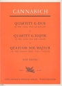 Quartett G-Dur  für Flöte und Streichtrio Stimmen